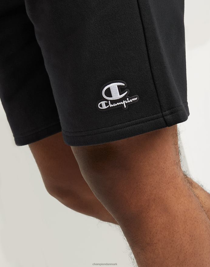 Champion klassiske fleeceshorts broderet c & script logo 8 V6J66474 sort
