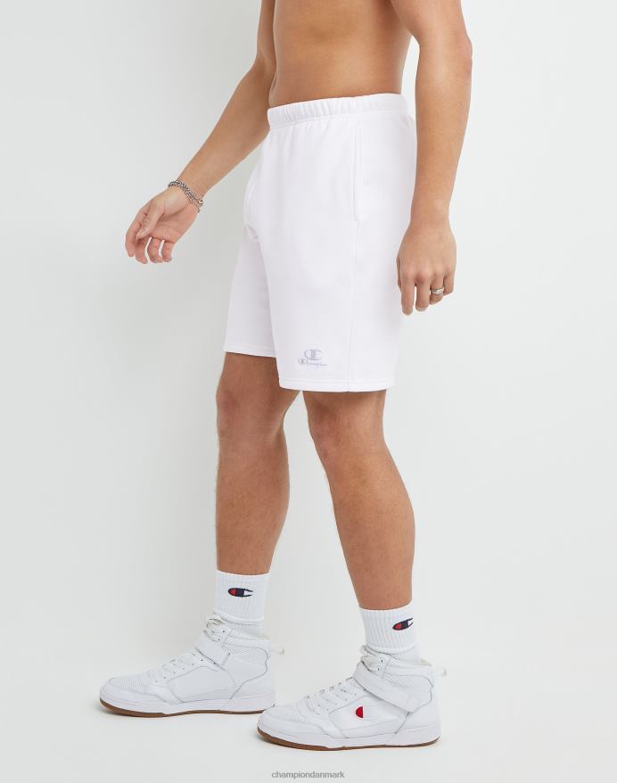 Champion klassiske fleeceshorts broderet c & script logo 8 V6J66475 hvid