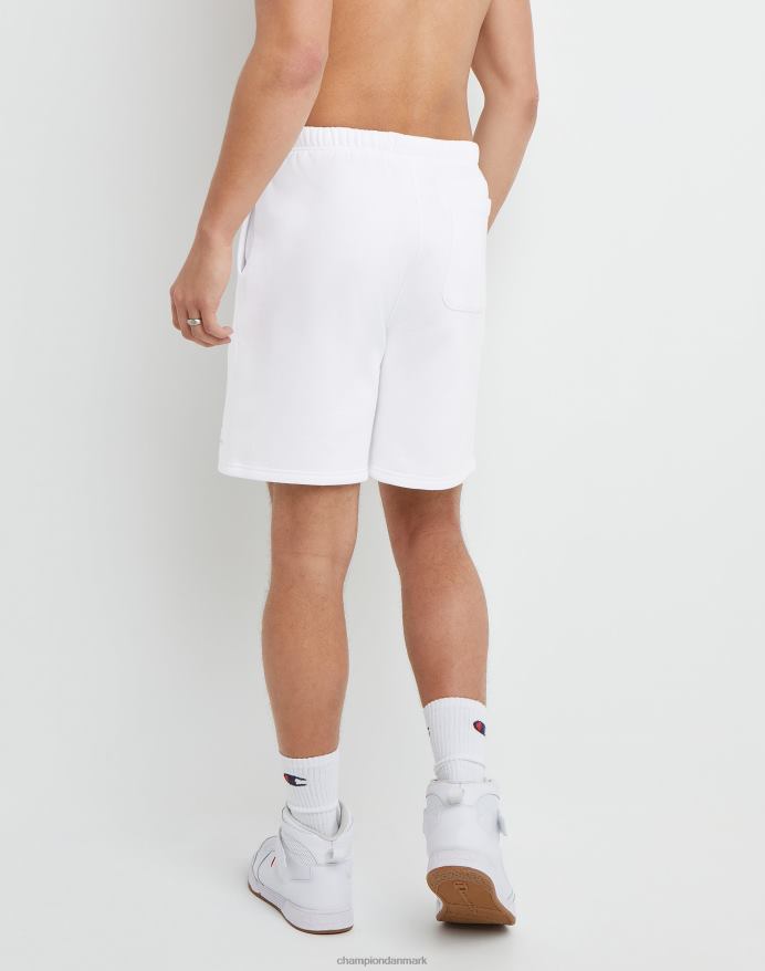Champion klassiske fleeceshorts broderet c & script logo 8 V6J66475 hvid