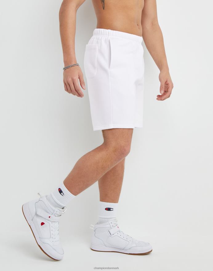 Champion klassiske fleeceshorts broderet c & script logo 8 V6J66475 hvid