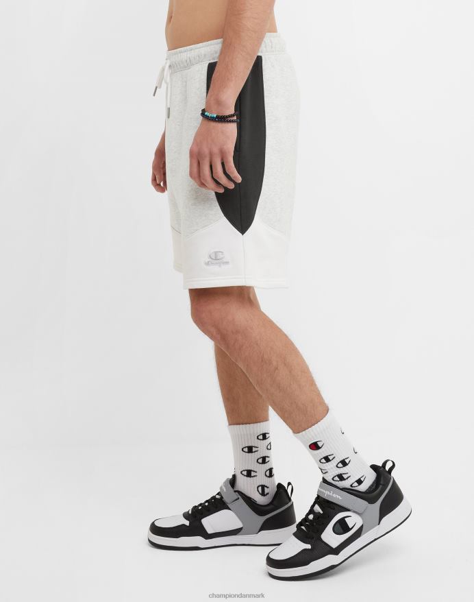 Champion klassiske fleeceshorts farveblokeret 8 V6J66344 stencreme lyng/sort/hvid