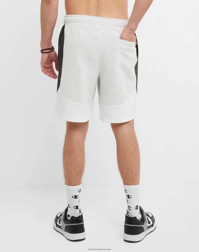 Champion klassiske fleeceshorts farveblokeret 8 V6J66344 stencreme lyng/sort/hvid