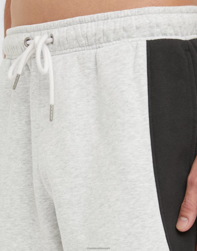 Champion klassiske fleeceshorts farveblokeret 8 V6J66344 stencreme lyng/sort/hvid