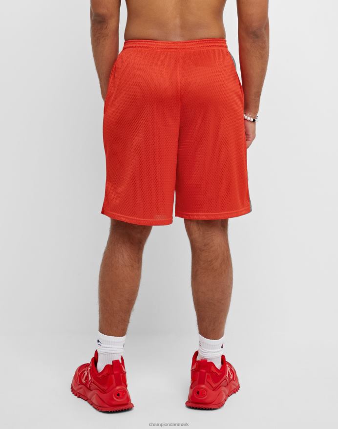 Champion klassiske grafiske mesh-shorts vibrerende c 9 V6J66401 solkarminrød