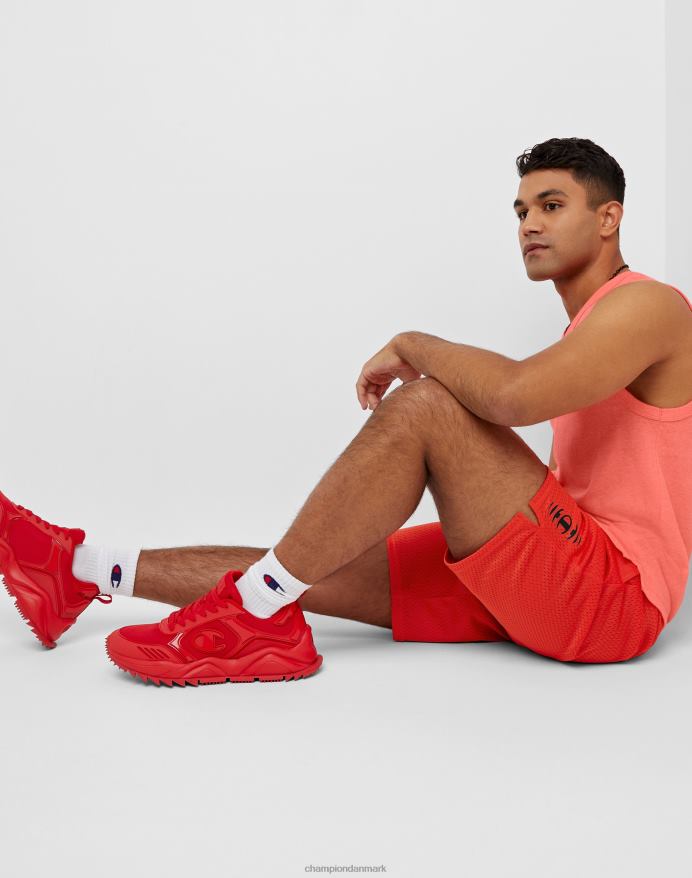 Champion klassiske grafiske mesh-shorts vibrerende c 9 V6J66401 solkarminrød