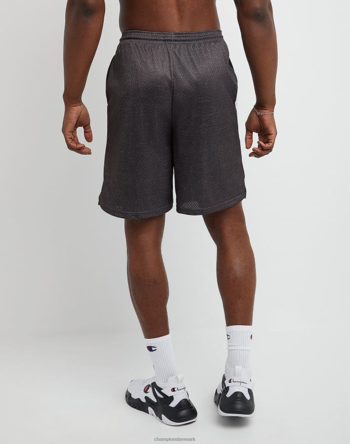 Champion klassiske grafiske mesh-shorts vibrerende c 9 V6J66405 granitlyng