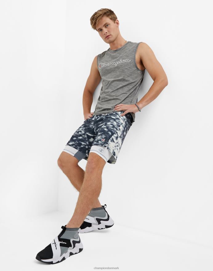 Champion kompressionsshorts med total støttepose 9 V6J66385 hvid/stormfuld nat
