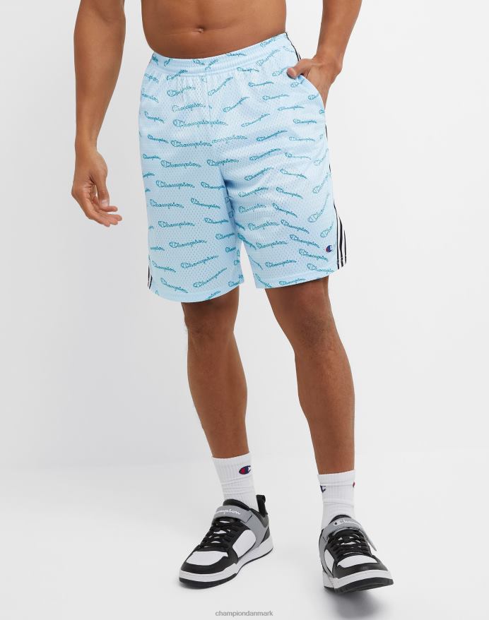 Champion lacrosse shorts over hele print 9 V6J66389 forfine himmelblå