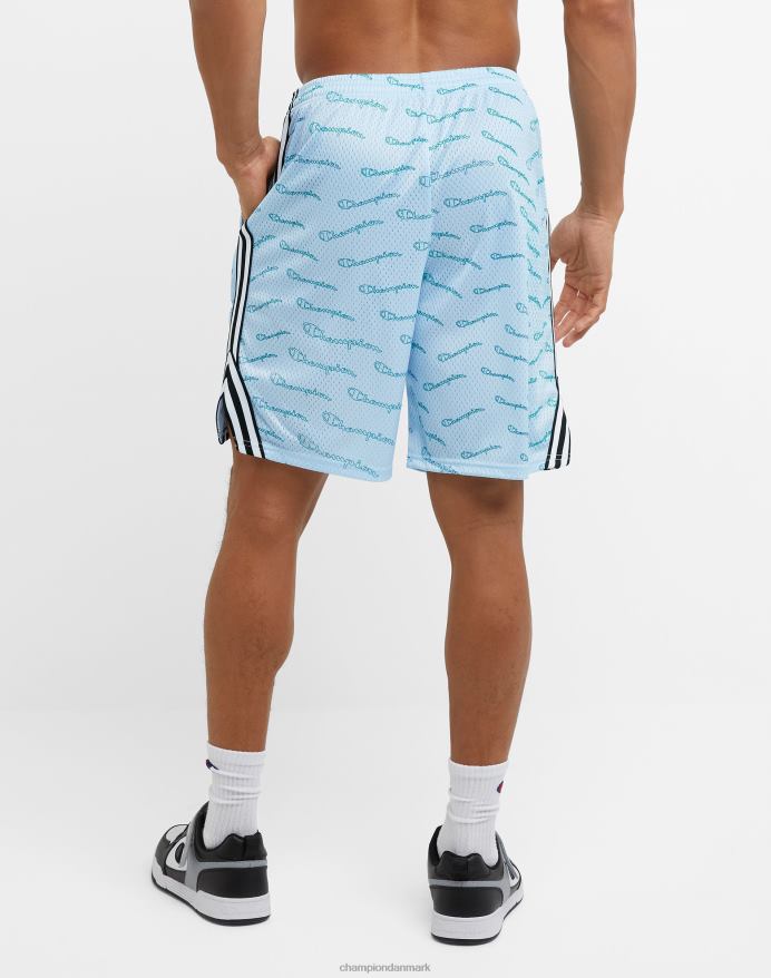 Champion lacrosse shorts over hele print 9 V6J66389 forfine himmelblå