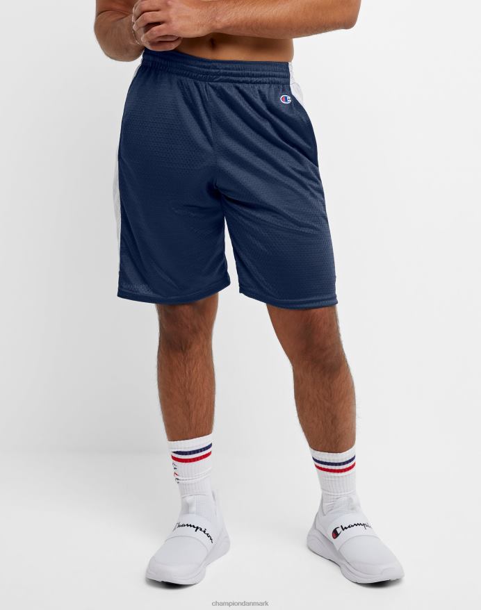 Champion mesh basketballshorts 10 V6J66493 marineblå/hvid