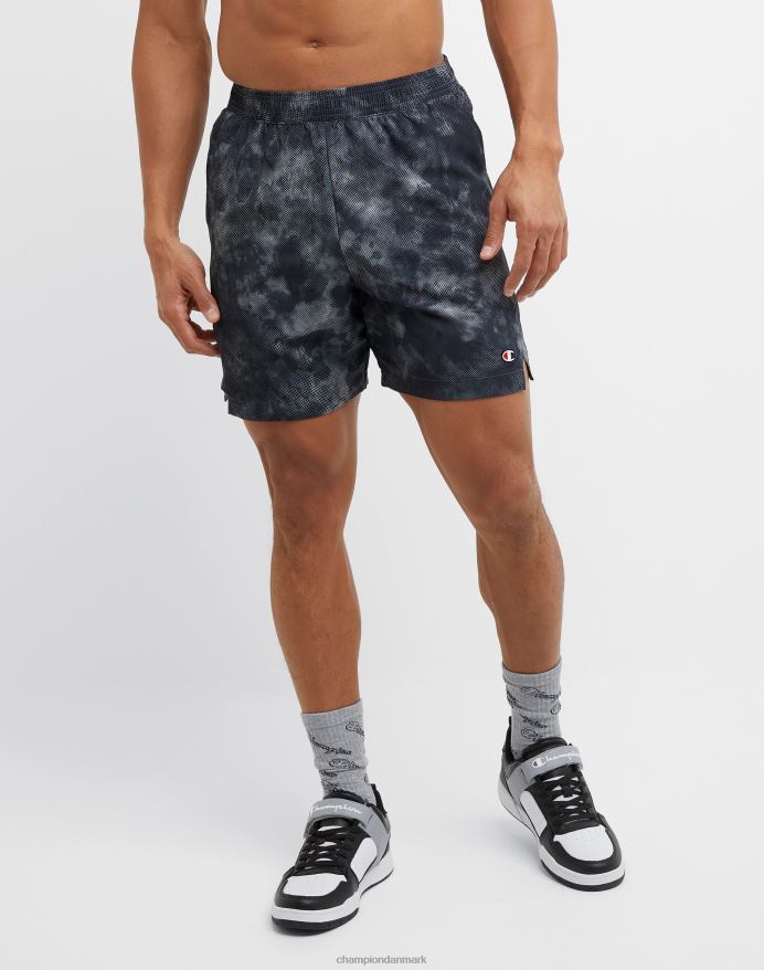 Champion mvp shorts allover print 7 V6J66353 mesh planet terræn beton