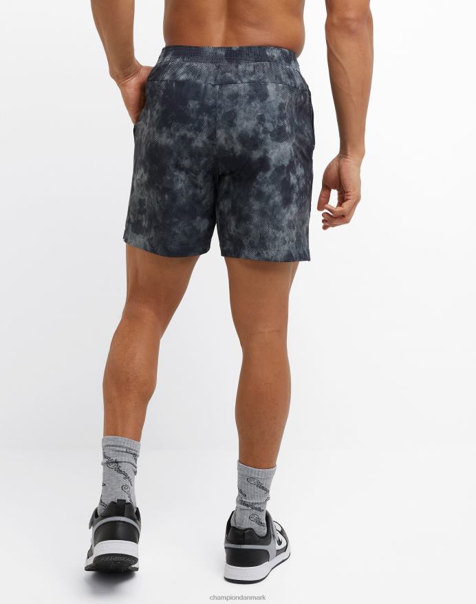 Champion mvp shorts allover print 7 V6J66353 mesh planet terræn beton