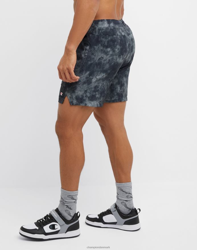 Champion mvp shorts allover print 7 V6J66353 mesh planet terræn beton