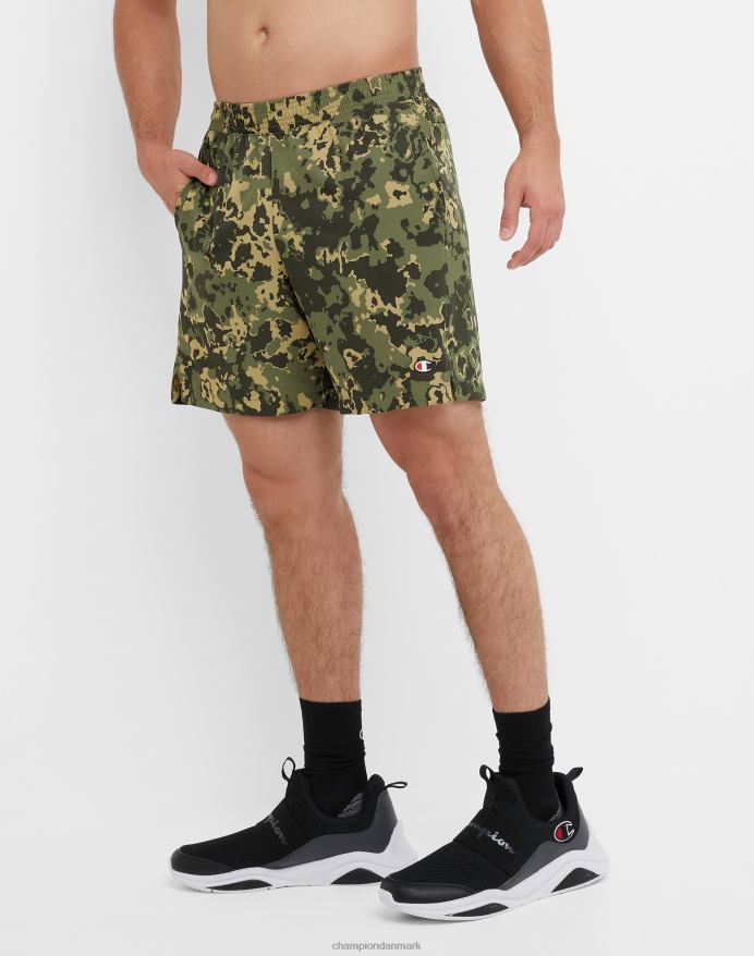 Champion mvp shorts allover print 7 V6J66354 krater camo cargo oliven