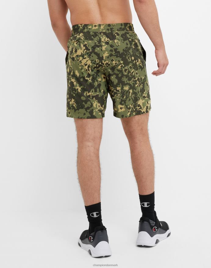 Champion mvp shorts allover print 7 V6J66354 krater camo cargo oliven