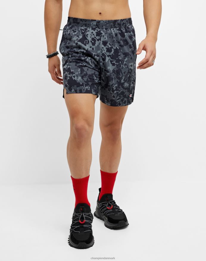 Champion mvp shorts allover print 7 V6J66357 krater camo sort