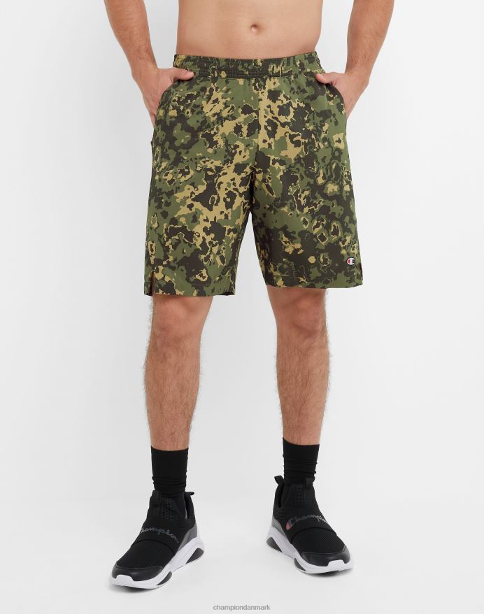 Champion mvp-shorts fugttransporterende script og c-logoer 9 V6J66348 krater camo cargo oliven