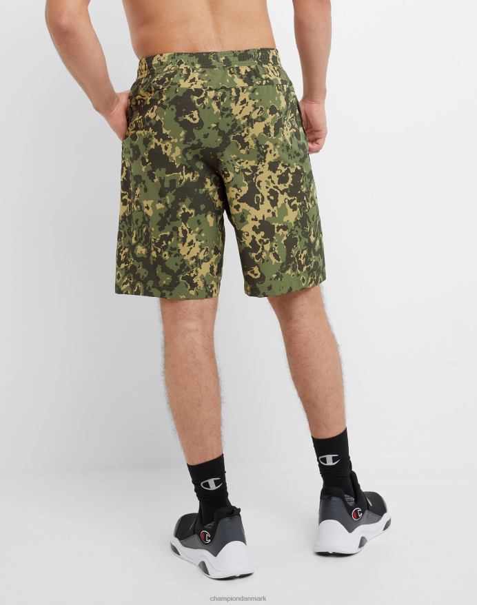 Champion mvp-shorts fugttransporterende script og c-logoer 9 V6J66348 krater camo cargo oliven