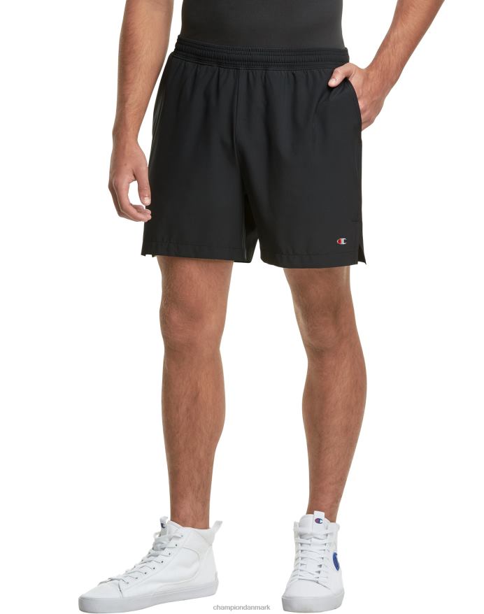 Champion mvp-shorts med kort liner c patch 5 V6J66509 sort