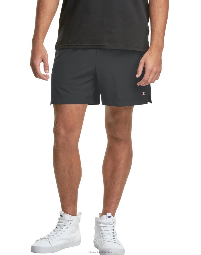 Champion mvp-shorts med kort liner c patch 5 V6J66510 stealth