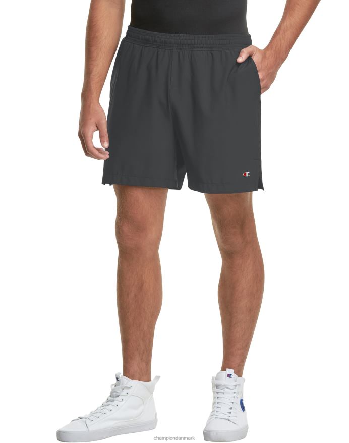 Champion mvp-shorts med kort liner c patch 5 V6J66510 stealth