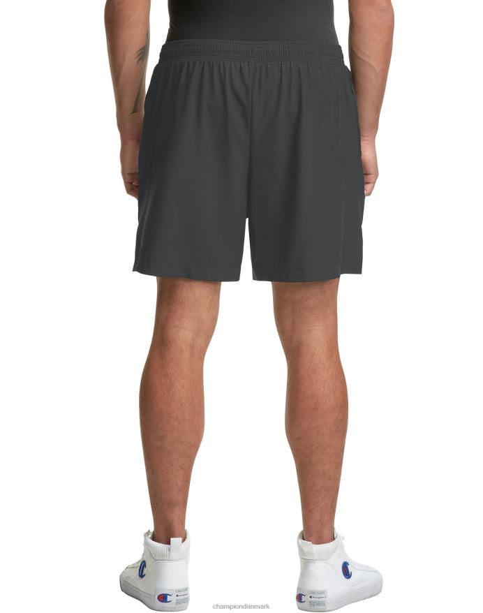 Champion mvp-shorts med kort liner c patch 5 V6J66510 stealth