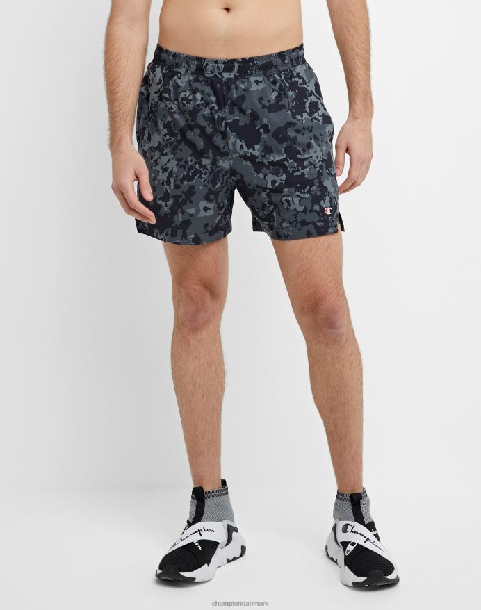 Champion mvp-shorts med total støttepose camo 5 V6J66342 krater camo sort