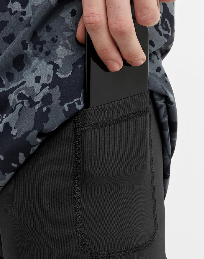 Champion mvp-shorts med total støttepose camo 5 V6J66342 krater camo sort