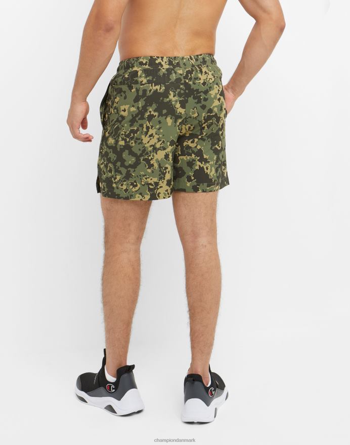 Champion mvp-shorts med total støttepose camo 5 V6J66343 krater camo cargo oliven