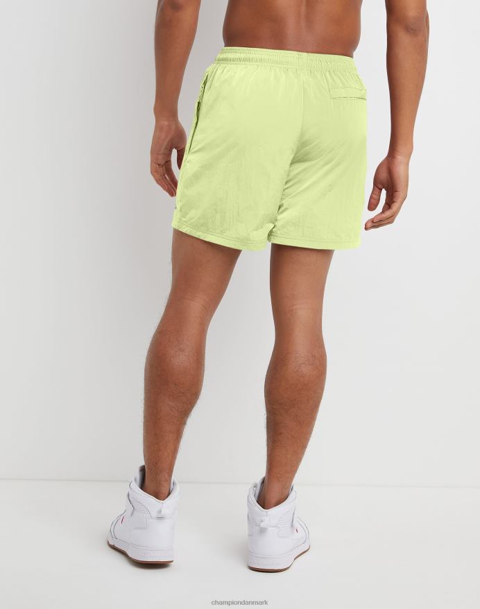 Champion nylon opvarmningsshorts 6 V6J66478 bleg gulgrøn
