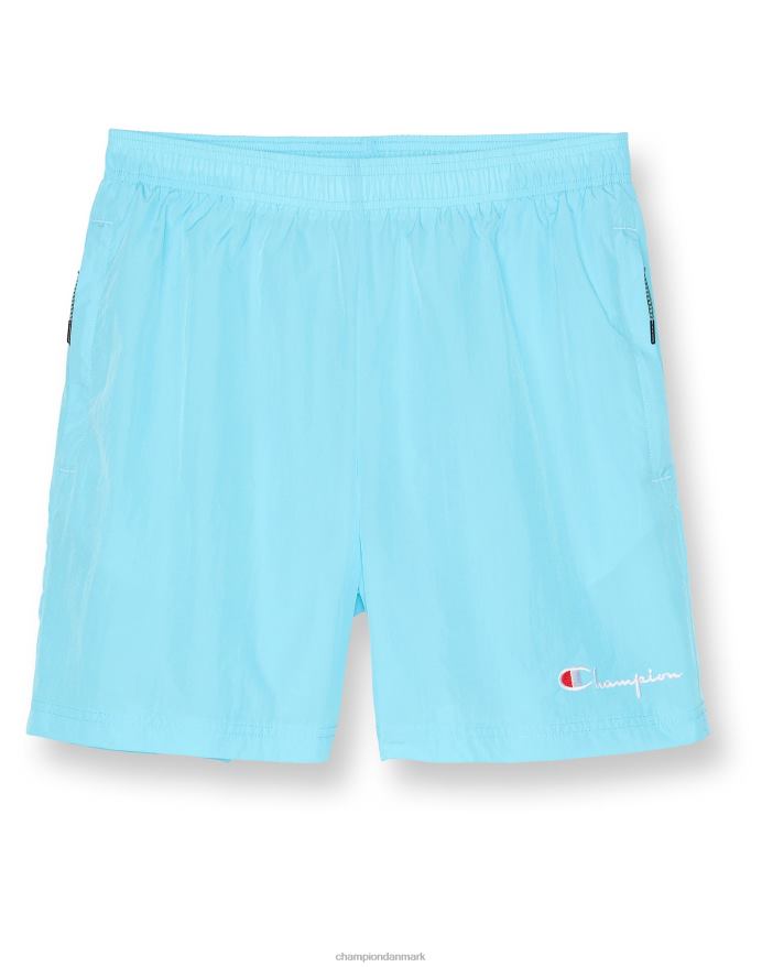 Champion nylon opvarmningsshorts med mesh-foring script-logo 6 V6J66418 udstille blå