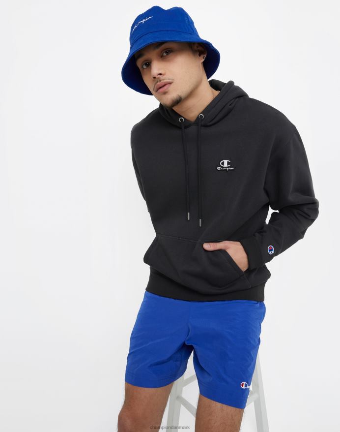 Champion nylon opvarmningsshorts med mesh-foring script-logo 6 V6J66423 dyb blændende blå