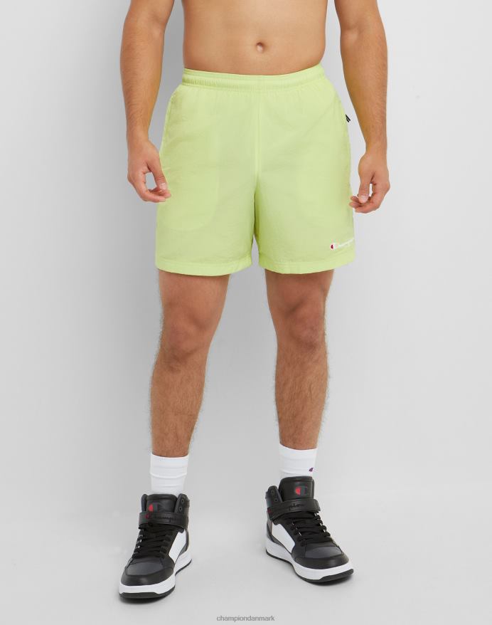 Champion nylon opvarmningsshorts med mesh-foring script-logo 6 V6J66424 svømmeline