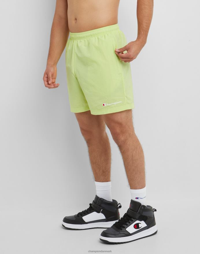 Champion nylon opvarmningsshorts med mesh-foring script-logo 6 V6J66424 svømmeline