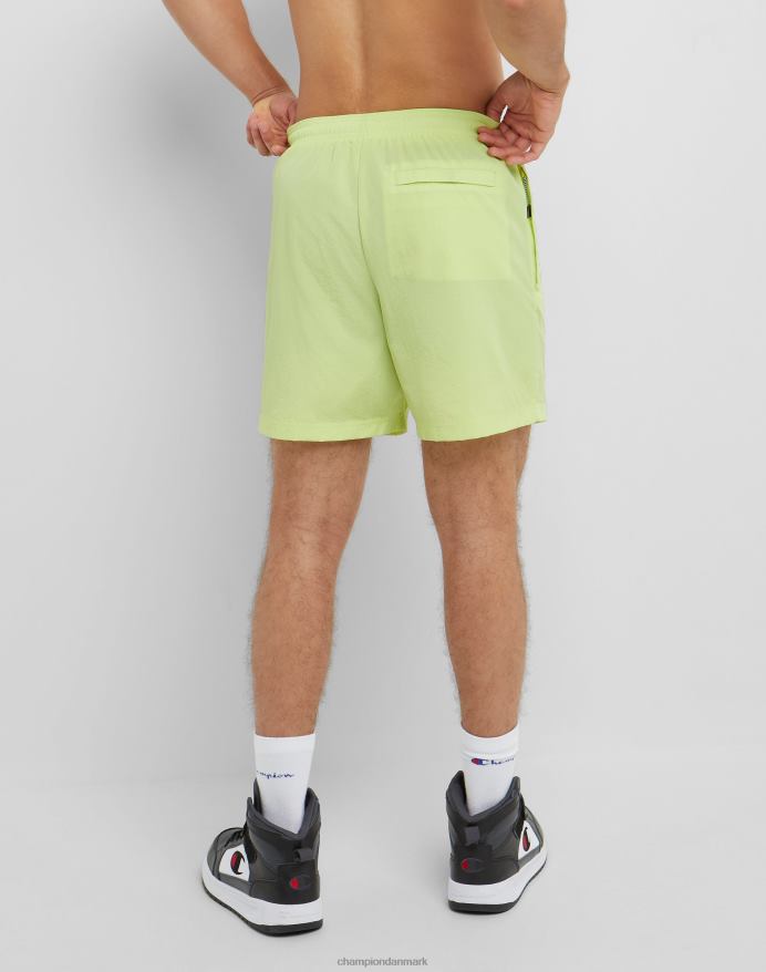 Champion nylon opvarmningsshorts med mesh-foring script-logo 6 V6J66424 svømmeline