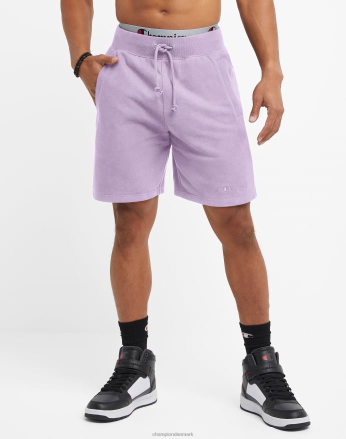 Champion omvendt vævet franske frottéshorts script logo 8 V6J66358 bleg iris lilla