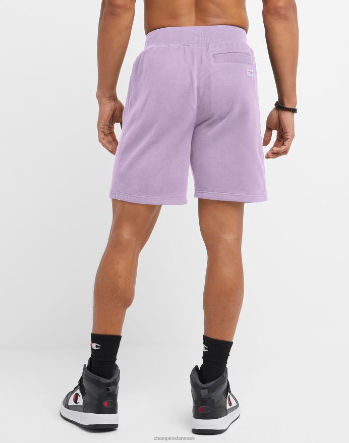 Champion omvendt vævet franske frottéshorts script logo 8 V6J66358 bleg iris lilla