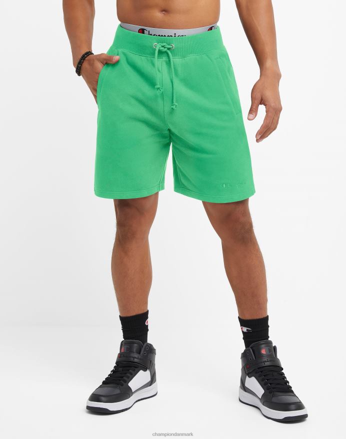 Champion omvendt vævet franske frottéshorts script logo 8 V6J66359 glad forårsgrøn