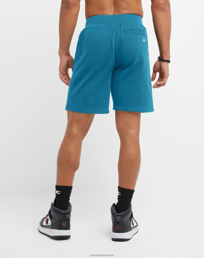 Champion omvendt vævet franske frottéshorts script logo 8 V6J66360 rockin blågrøn