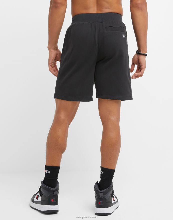 Champion omvendt vævet franske frottéshorts script logo 8 V6J66361 sort
