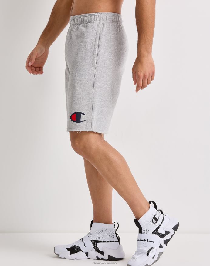 Champion powerblend fleeceshorts c logo 10 V6J66460 oxford grå