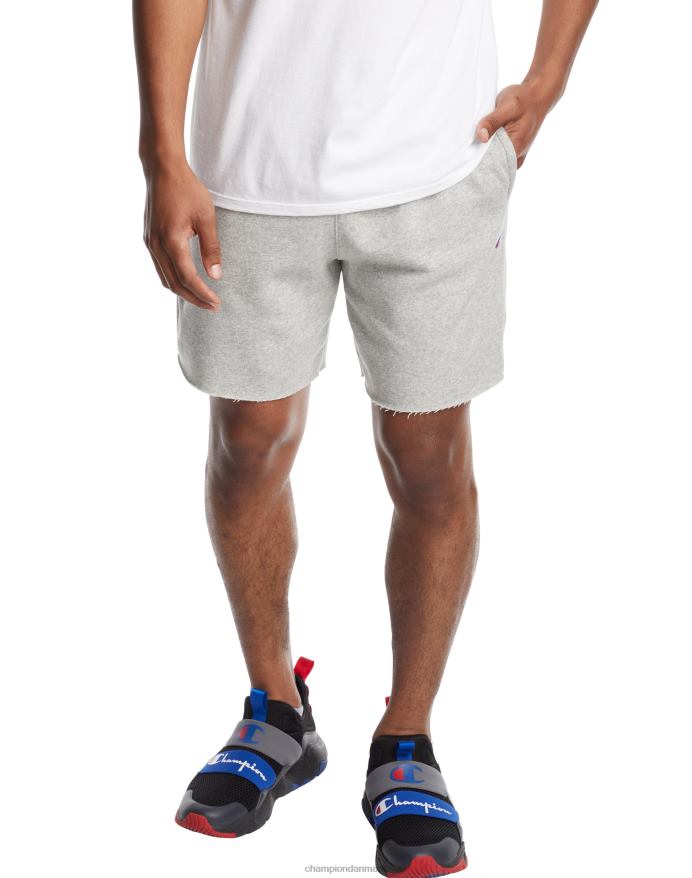 Champion powerblend fleeceshorts c logo 7 V6J66521 oxford grå