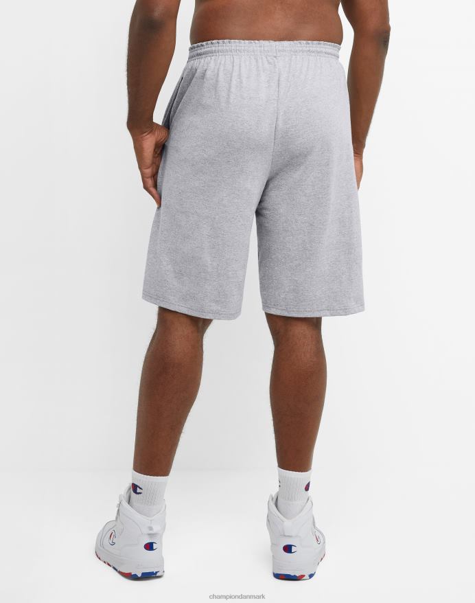 Champion store og høje hverdagsshorts c patch 10 V6J66396 oxford grå
