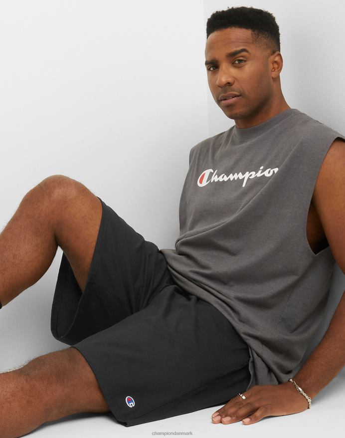 Champion store og høje hverdagsshorts c patch 10 V6J66397 sort