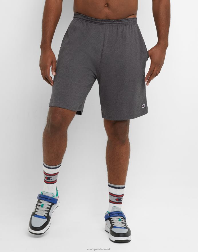 Champion store og høje hverdagsshorts c patch 10 V6J66398 granitlyng