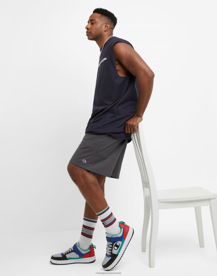 Champion store og høje hverdagsshorts c patch 10 V6J66398 granitlyng