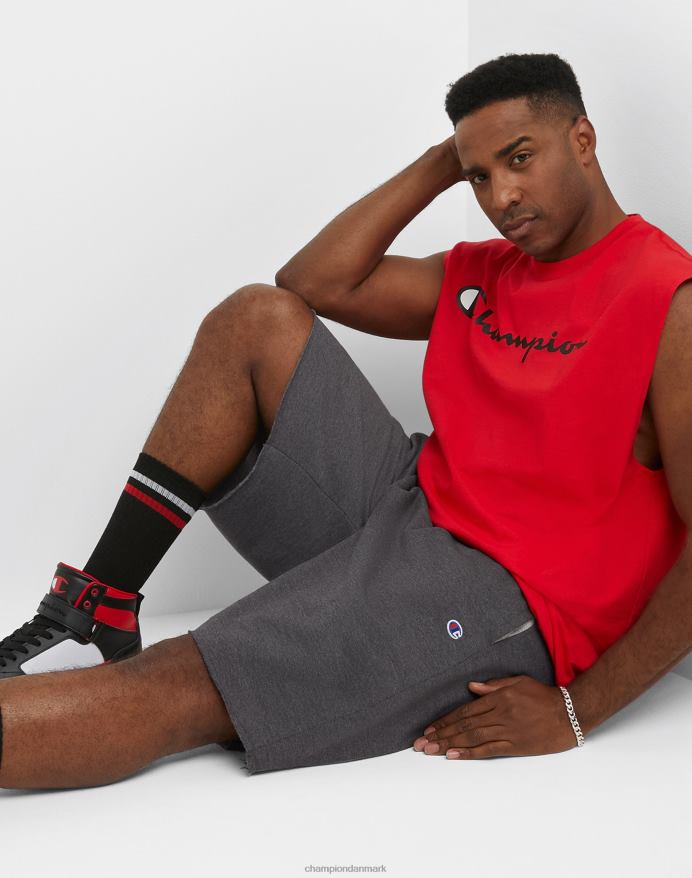 Champion store og høje powerblend-shorts 10 V6J66387 granitlyng