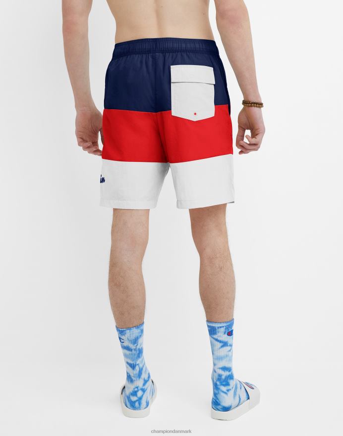 Champion strandshorts 8 V6J66371 atletisk marineblå/skarlagenrød/hvid