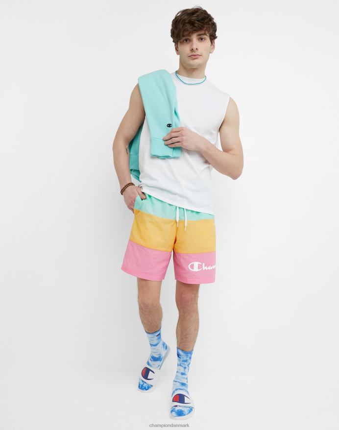 Champion strandshorts 8 V6J66372 clean mint/adobe wall tan/pnkr