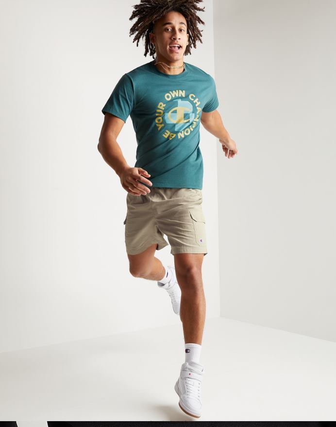 Champion tage en vandretur cargo shorts 7 V6J66428 land valnød